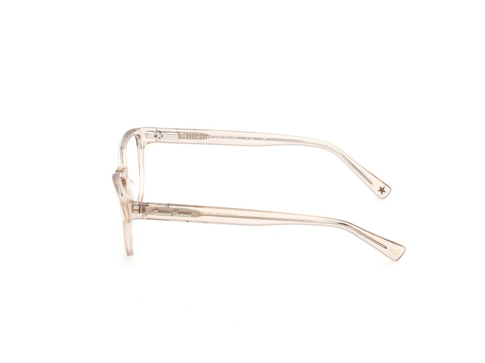 Eyeglasses Guess Jeans GJ50010 (057) color beige lucido shape rectangle 