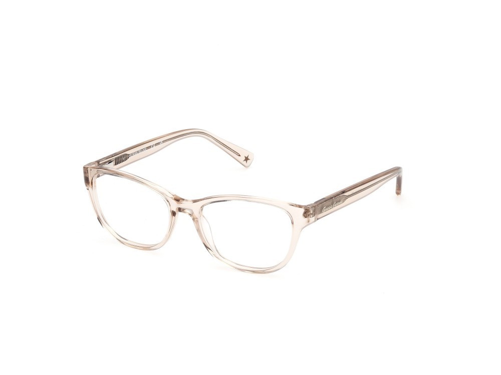 Eyeglasses Guess Jeans GJ50010 (057) color beige lucido shape rectangle 