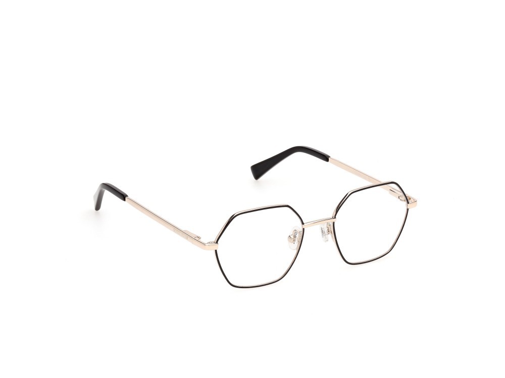 Eyeglasses Guess Jeans GJ50011 (002) color nero opaco / oro endura lucido shape geometric 