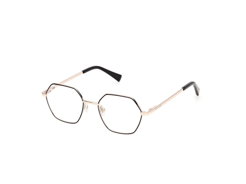 Eyeglasses Guess Jeans GJ50011 (002) color nero opaco / oro endura lucido shape geometric 
