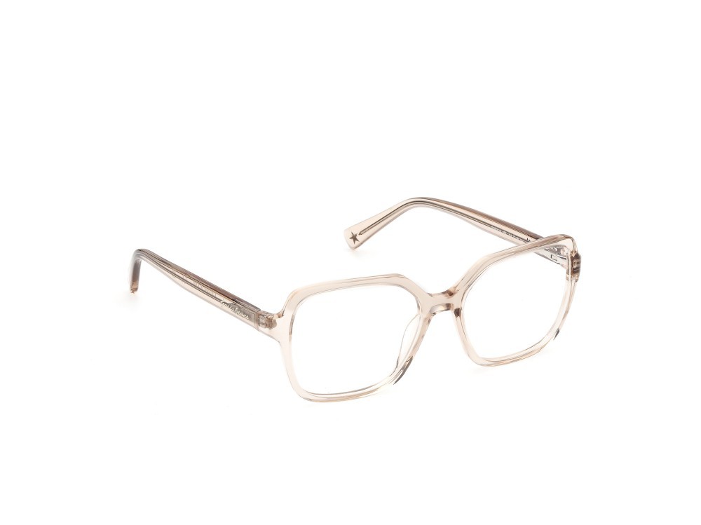 Eyeglasses Guess Jeans GJ50013 (057) color beige lucido  shape square 