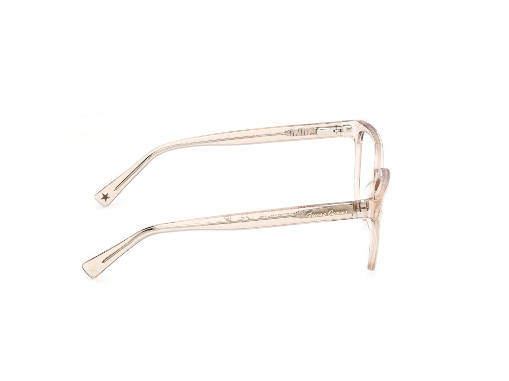 Eyeglasses Guess Jeans GJ50014 (057) color beige lucido shape square 