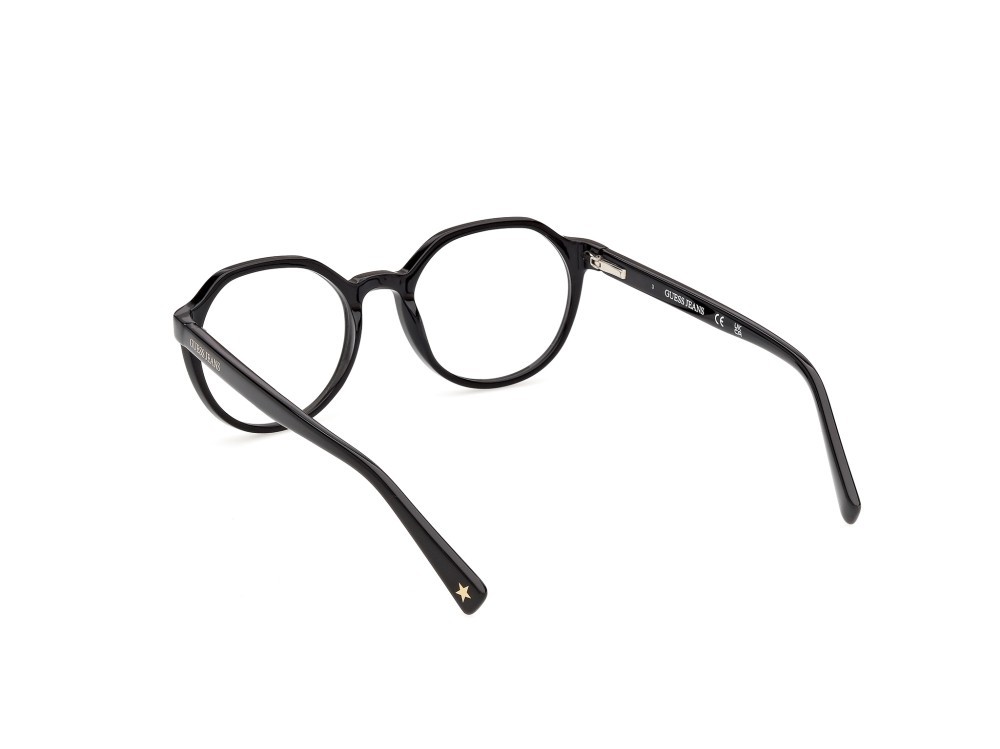 Eyeglasses Guess Jeans GJ50015 (001) color nero lucido shape round 