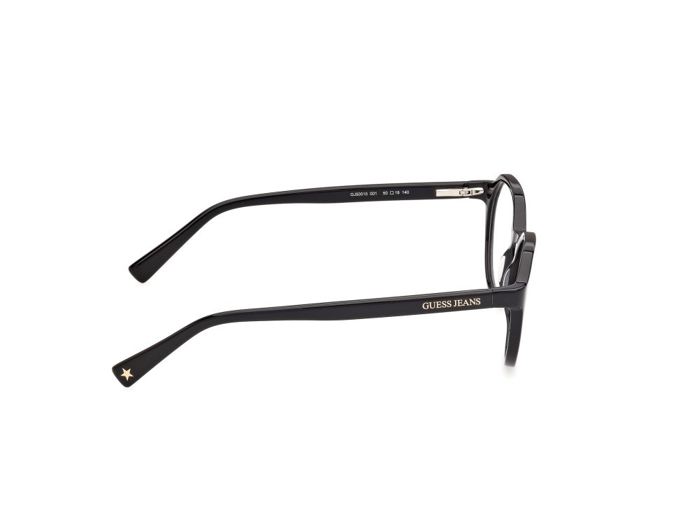 Eyeglasses Guess Jeans GJ50015 (001) color nero lucido shape round 