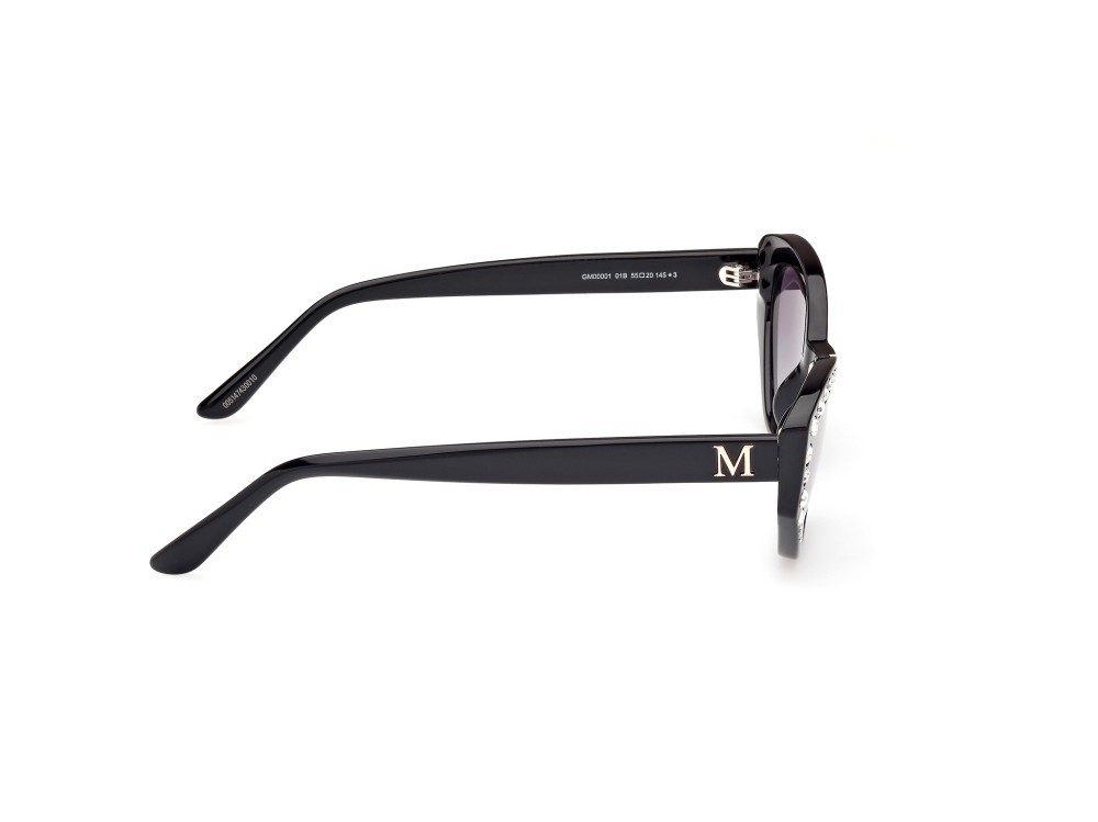 Sonnenbrillen Guess by Marciano GM00001 (01B) farbe nero lucido form oval gläser fumo grad.