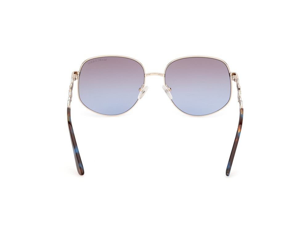 Sonnenbrillen Guess by Marciano GM00003 (32W) farbe oro pallido lucido form rund gläser blu sfumato