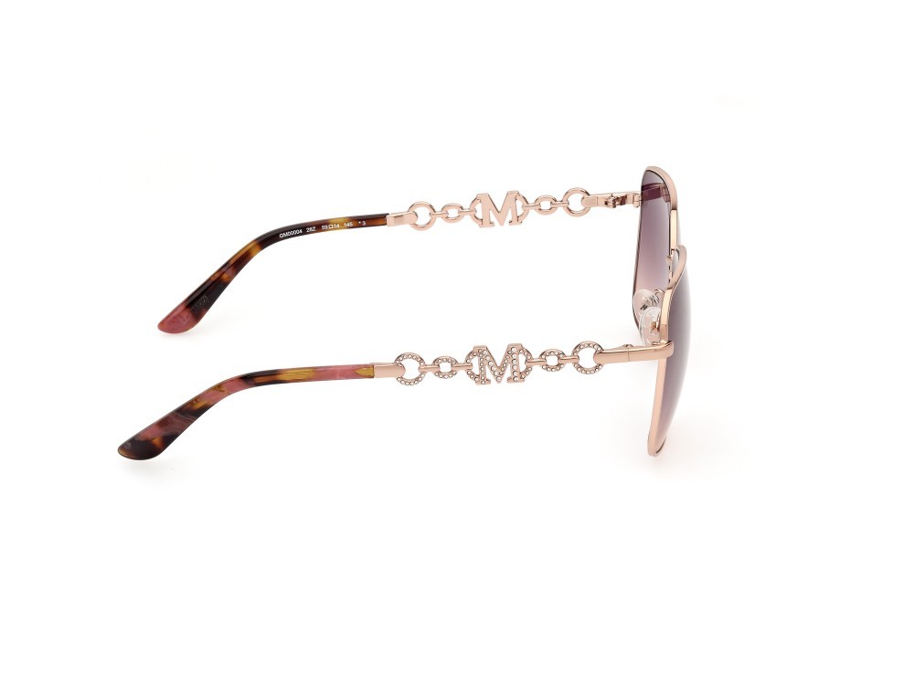 Sunglasses Guess by Marciano GM00004 (28Z) color oro rosè lucido shape square lenses viola sfumato o specchiato