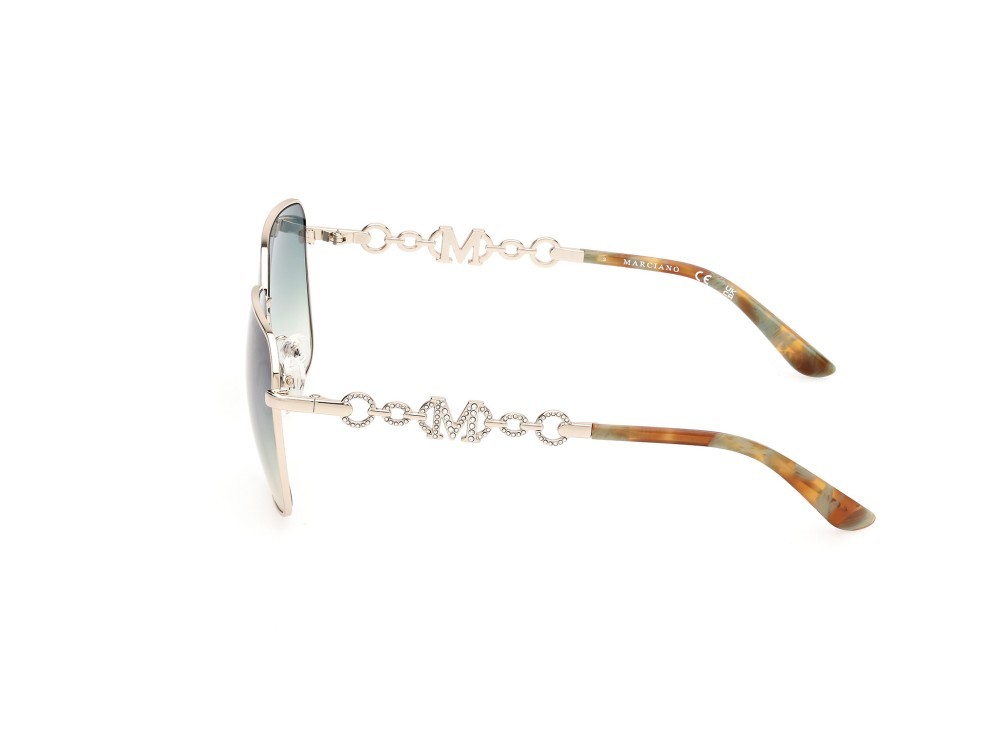 Sonnenbrillen Guess by Marciano GM00004 (32P) farbe oro pallido lucido form quadratisch gläser verde sfumato