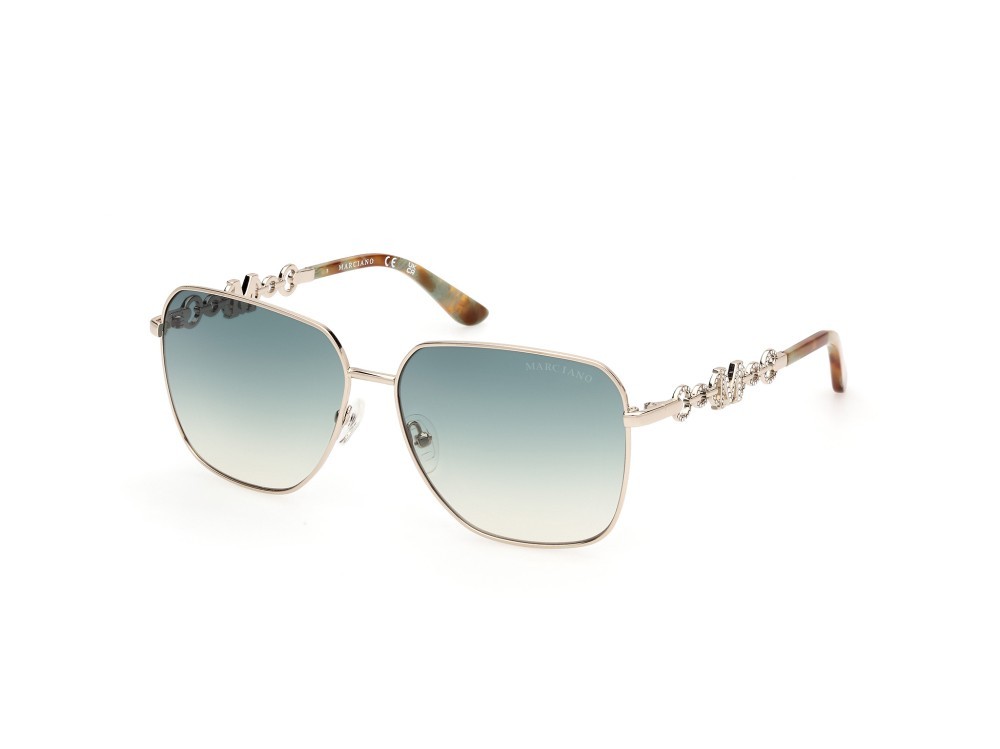 Sonnenbrillen Guess by Marciano GM00004 (32P) farbe oro pallido lucido form quadratisch gläser verde sfumato