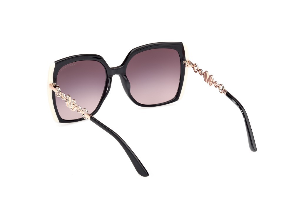Occhiali da sole Guess by Marciano GM00005 (01B) colore nero lucido forma quadrato lenti fumo grad.