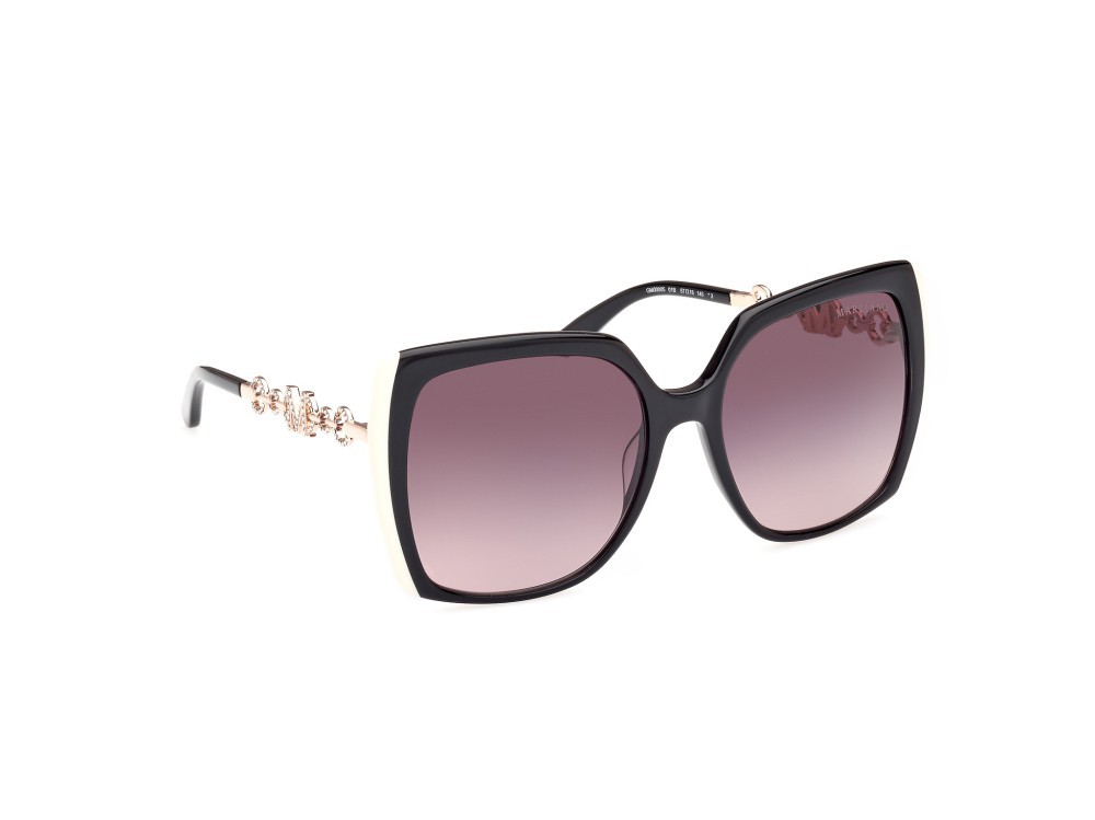Occhiali da sole Guess by Marciano GM00005 (01B) colore nero lucido forma quadrato lenti fumo grad.