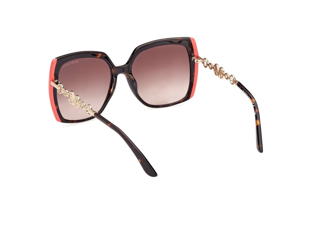 Occhiali da sole Guess by Marciano GM00005 (52F) colore avana scura forma quadrato lenti marrone sfumato