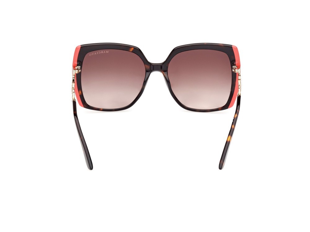 Occhiali da sole Guess by Marciano GM00005 (52F) colore avana scura forma quadrato lenti marrone sfumato