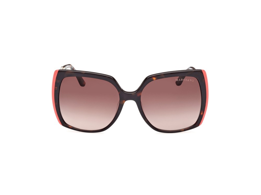 Occhiali da sole Guess by Marciano GM00005 (52F) colore avana scura forma quadrato lenti marrone sfumato