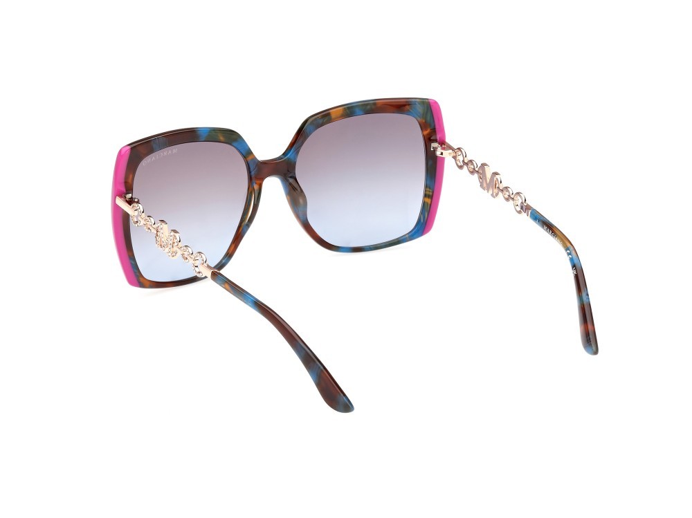 Sunglasses Guess by Marciano GM00005 (92W) color blu - avana shape square lenses blu sfumato