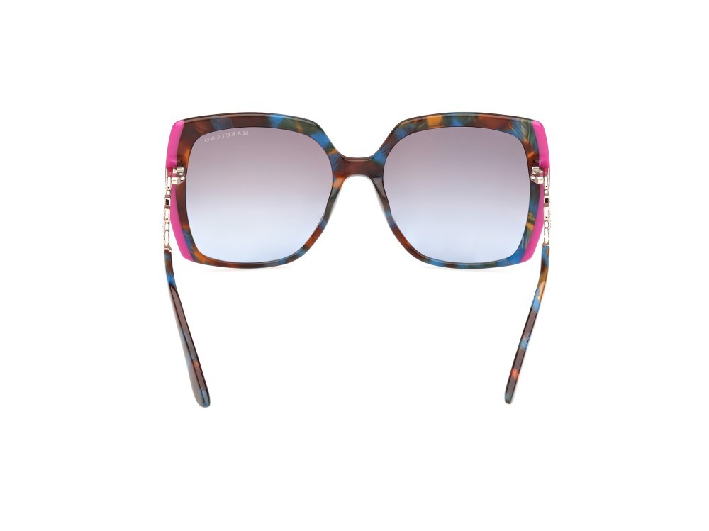 Sunglasses Guess by Marciano GM00005 (92W) color blu - avana shape square lenses blu sfumato