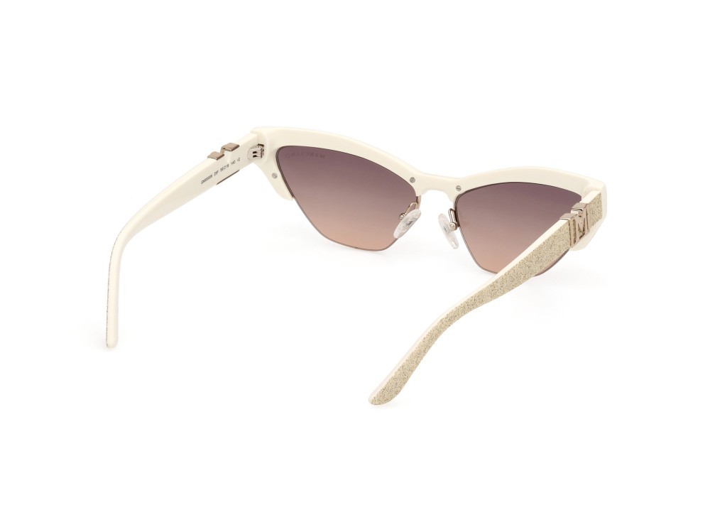 Sonnenbrillen Guess by Marciano GM00006 (25F) farbe avorio lucido form cat-eye gläser marrone sfumato