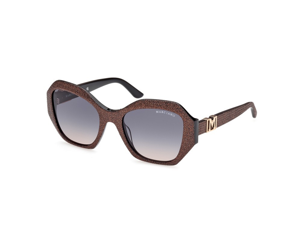 Sonnenbrillen Guess by Marciano GM00007 (05W) farbe nero lucido form geometrisch gläser blu sfumato