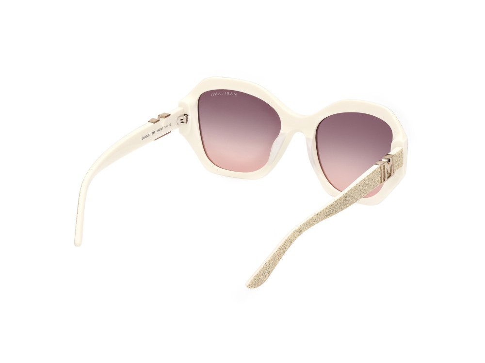 Sonnenbrillen Guess by Marciano GM00007 (25F) farbe avorio lucido form geometrisch gläser marrone sfumato