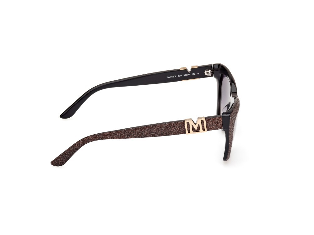 Sonnenbrillen Guess by Marciano GM00008 (05W) farbe nero lucido form cat-eye gläser blu sfumato