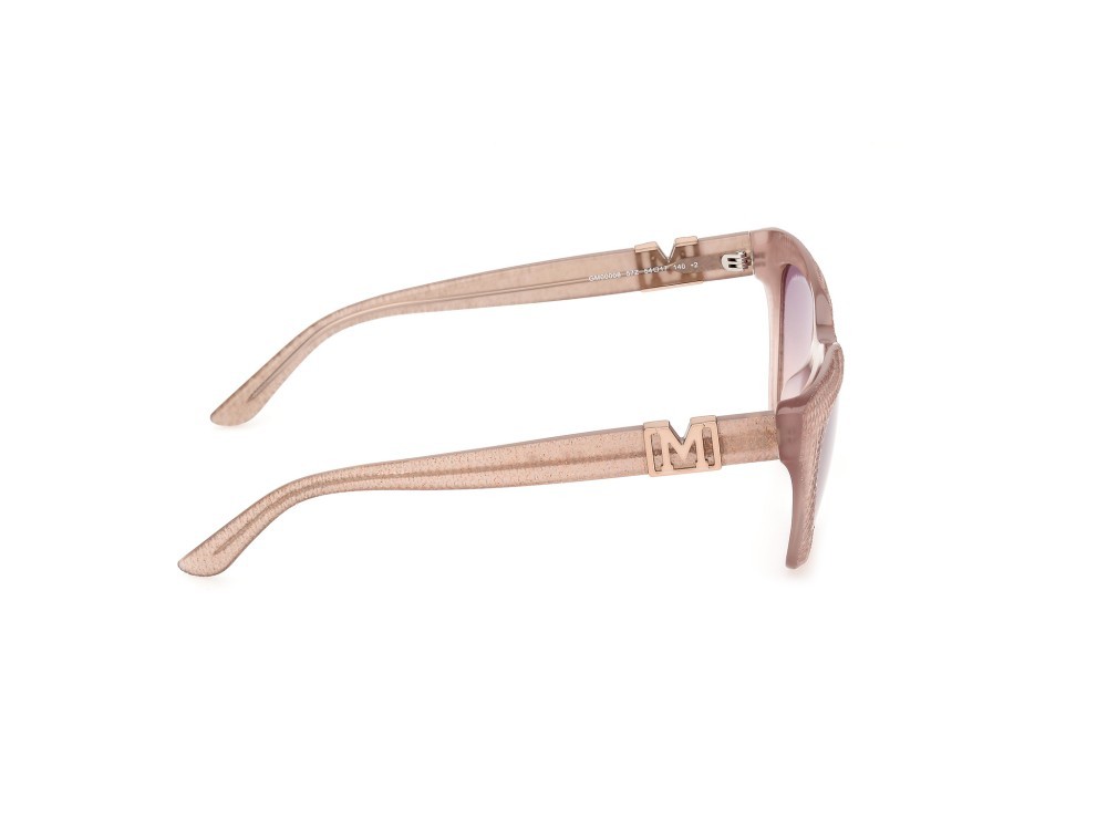 Sonnenbrillen Guess by Marciano GM00008 (57Z) farbe beige lucido form cat-eye gläser viola sfumato o specchiato