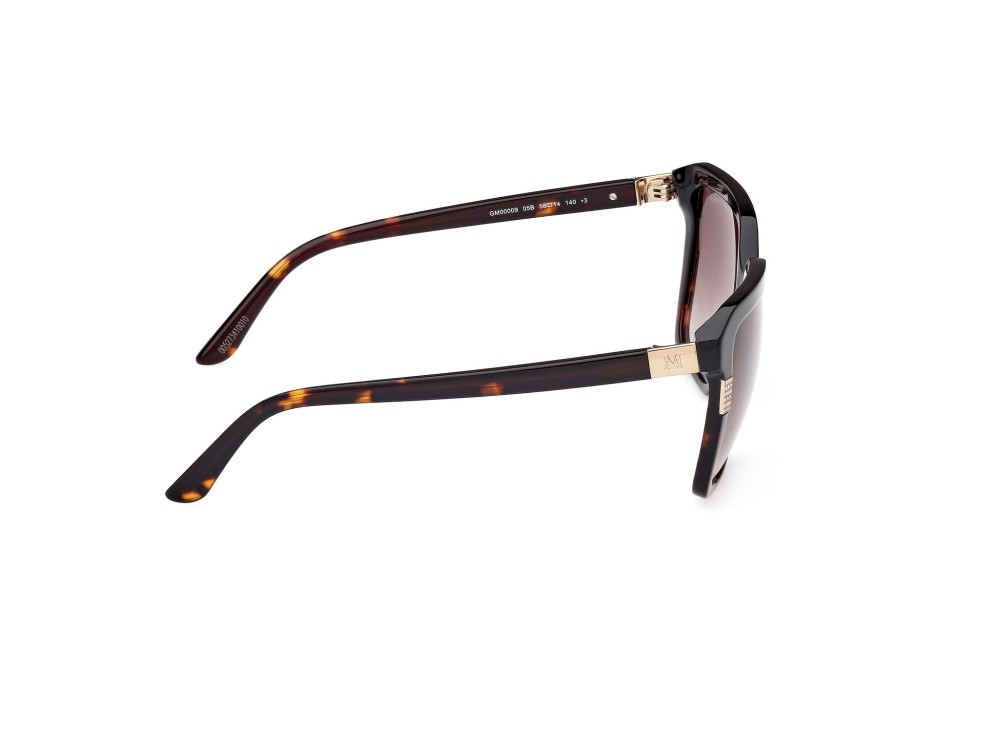 Sunglasses Guess by Marciano GM00009 (05B) color nero lucido shape square lenses fumo grad.