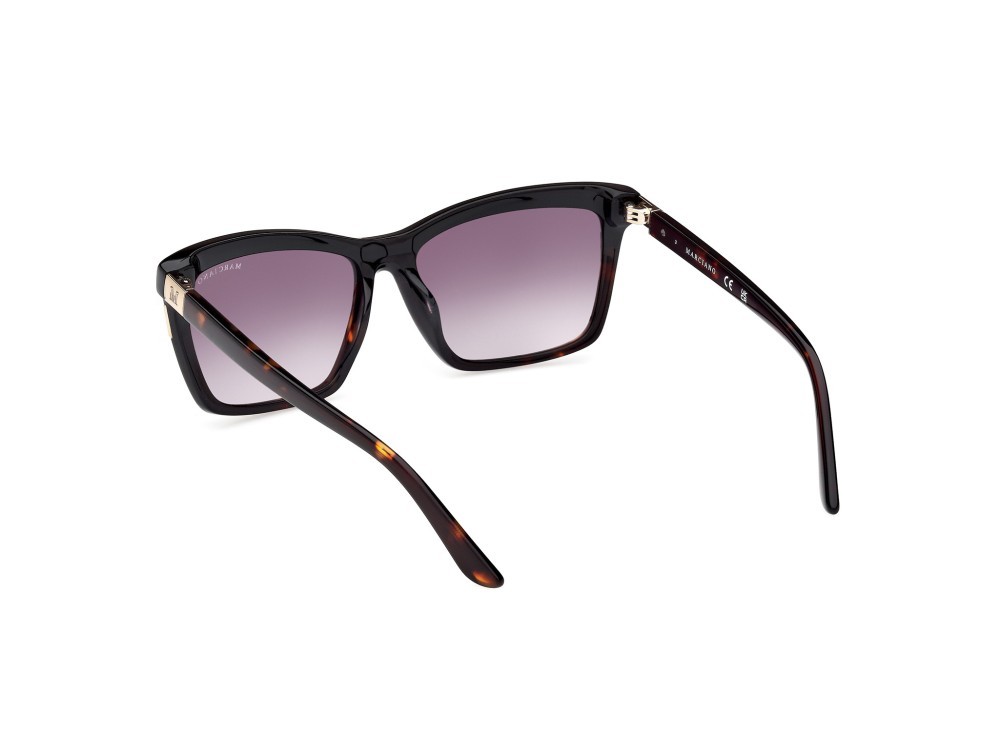 Sonnenbrillen Guess by Marciano GM00010 (05B) farbe nero lucido form rechteckig gläser fumo grad.