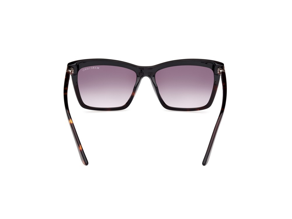 Sonnenbrillen Guess by Marciano GM00010 (05B) farbe nero lucido form rechteckig gläser fumo grad.