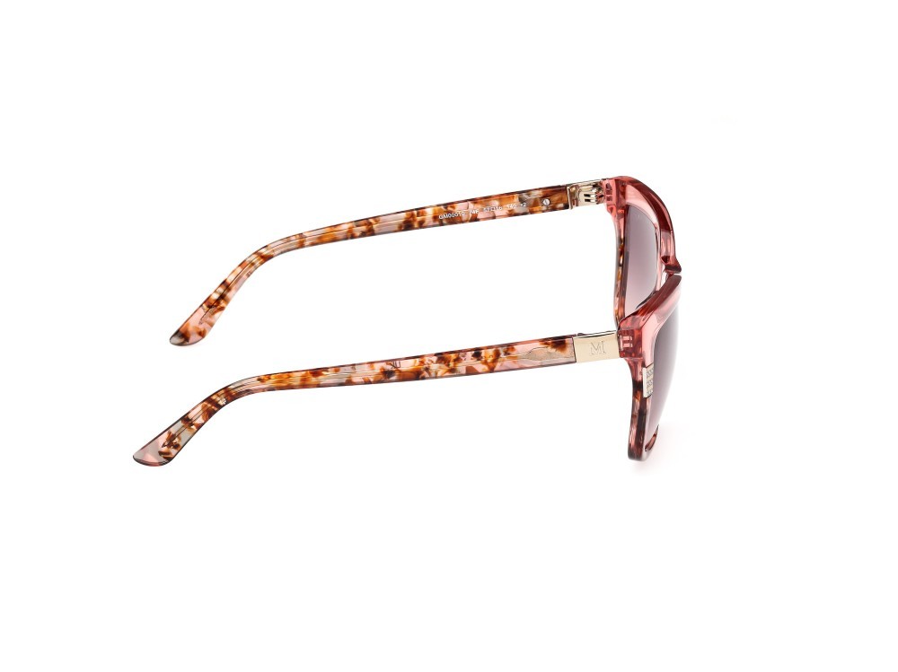 Sonnenbrillen Guess by Marciano GM00010 (74F) farbe rosa chiaro lucido form rechteckig gläser marrone sfumato