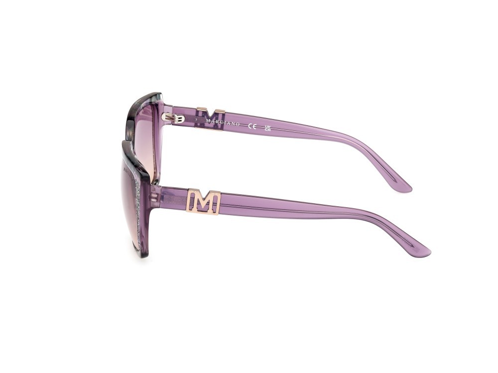 Sunglasses Guess by Marciano GM00012 (83Z) color viola - avana shape square lenses viola sfumato/specchiato