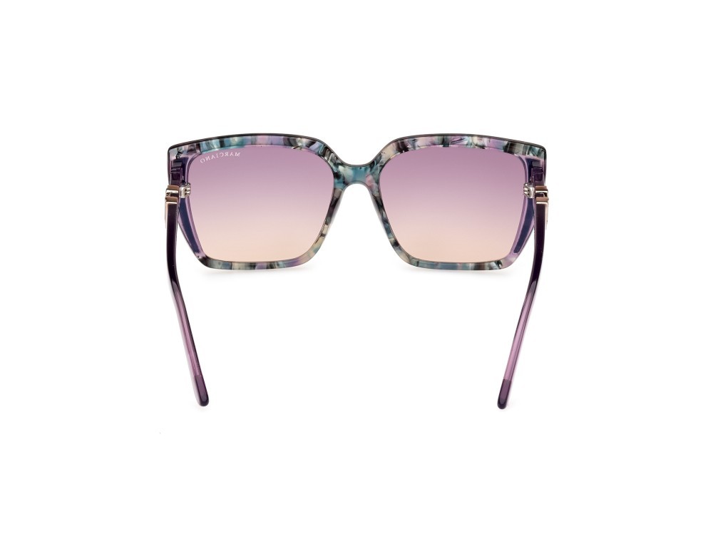Sunglasses Guess by Marciano GM00012 (83Z) color viola - avana shape square lenses viola sfumato/specchiato