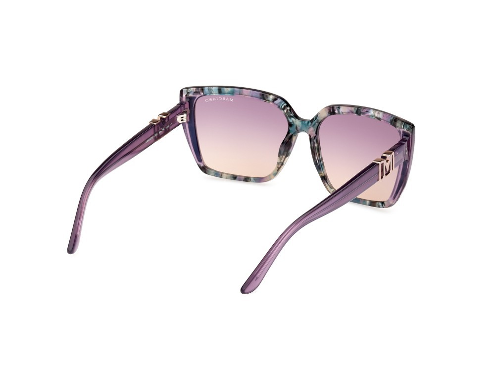 Sunglasses Guess by Marciano GM00012 (83Z) color viola - avana shape square lenses viola sfumato/specchiato
