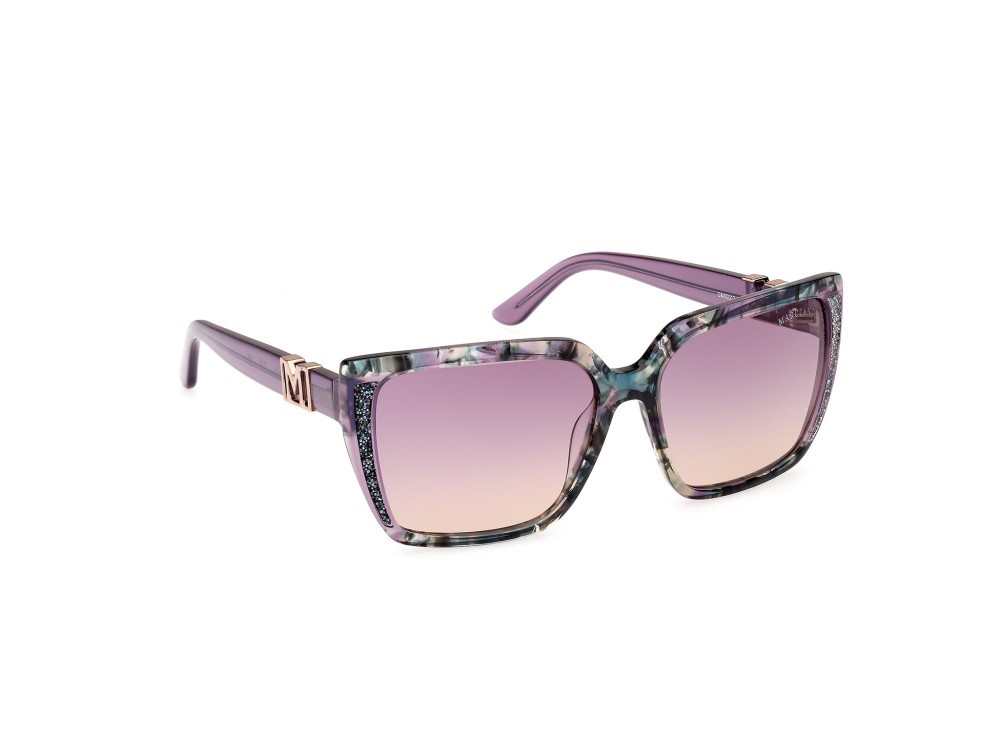 Sunglasses Guess by Marciano GM00012 (83Z) color viola - avana shape square lenses viola sfumato/specchiato