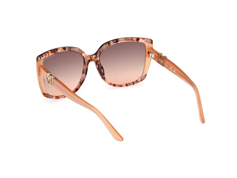 Sonnenbrillen Guess by Marciano GM00013 (44F) farbe arancio - avana form quadratisch gläser marrone sfumato