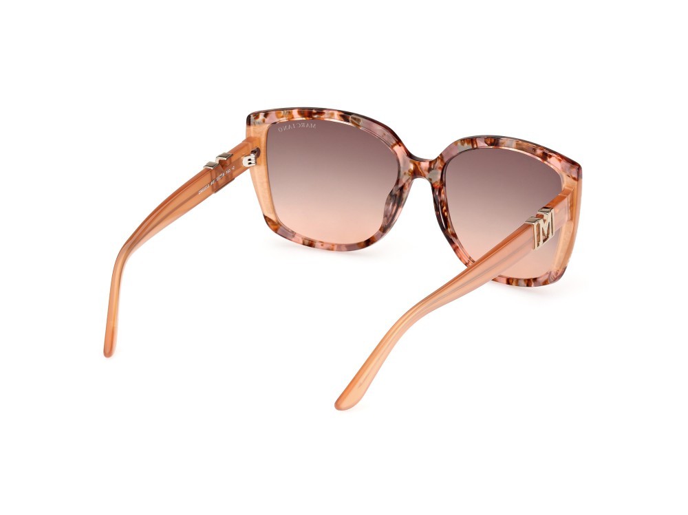 Sonnenbrillen Guess by Marciano GM00013 (44F) farbe arancio - avana form quadratisch gläser marrone sfumato