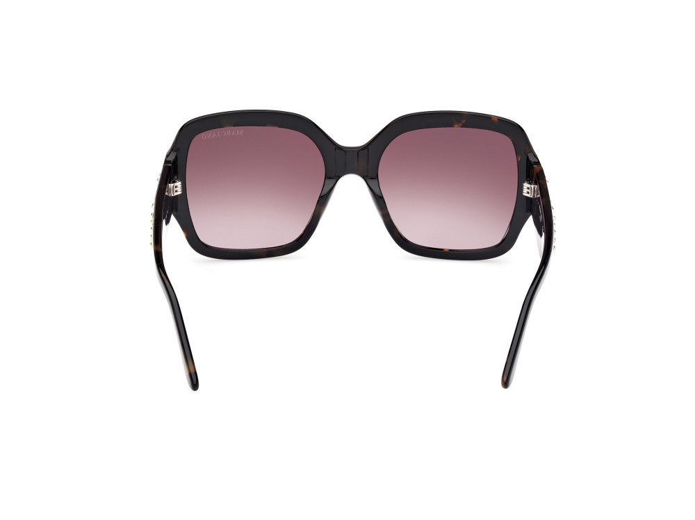Occhiali da sole Guess by Marciano GM00014 (52F) colore avana scura forma quadrato lenti marrone sfumato