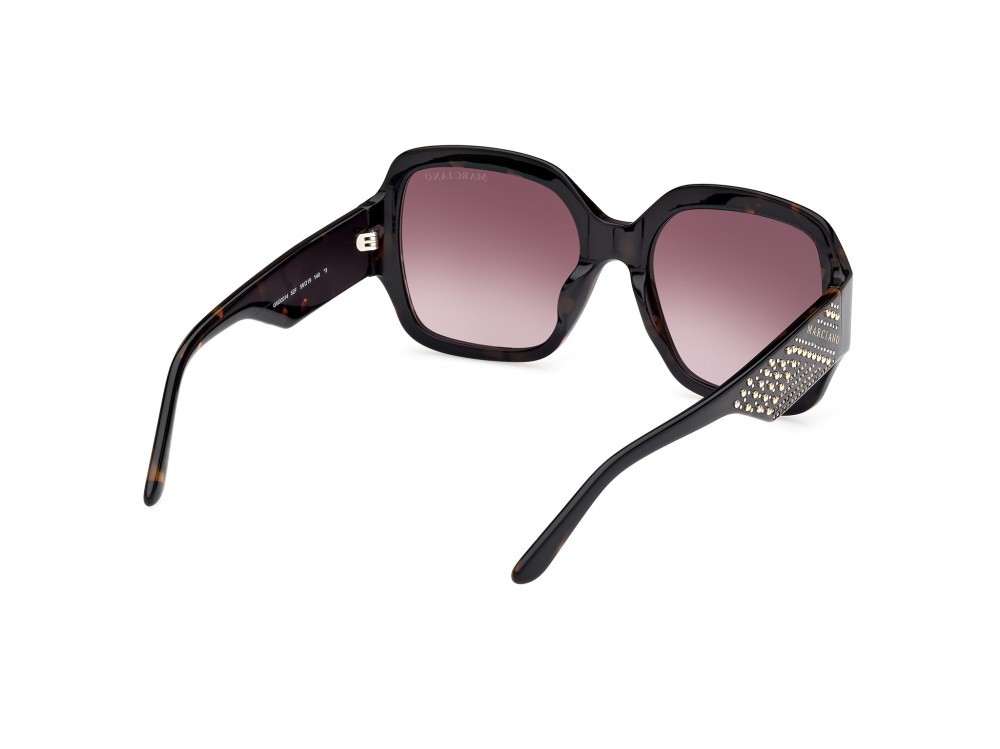 Occhiali da sole Guess by Marciano GM00014 (52F) colore avana scura forma quadrato lenti marrone sfumato