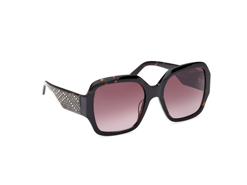 Occhiali da sole Guess by Marciano GM00014 (52F) colore avana scura forma quadrato lenti marrone sfumato