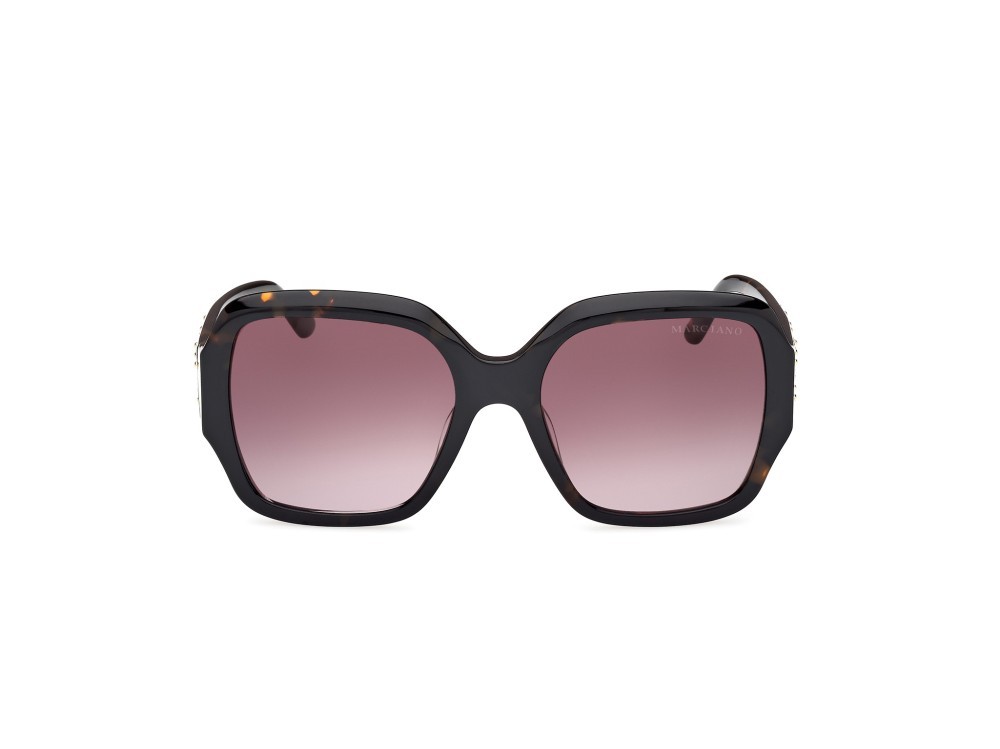 Occhiali da sole Guess by Marciano GM00014 (52F) colore avana scura forma quadrato lenti marrone sfumato