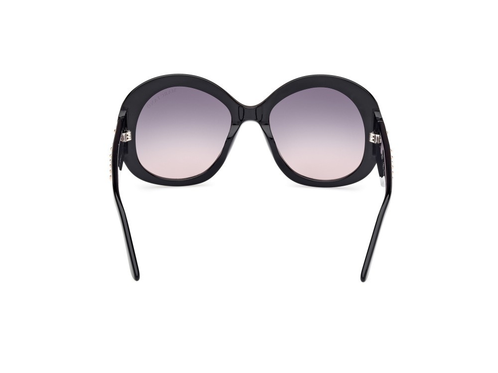 Sunglasses Guess by Marciano GM00015 (01B) color nero lucido shape round lenses fumo grad.