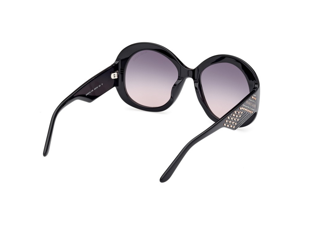 Sunglasses Guess by Marciano GM00015 (01B) color nero lucido shape round lenses fumo grad.
