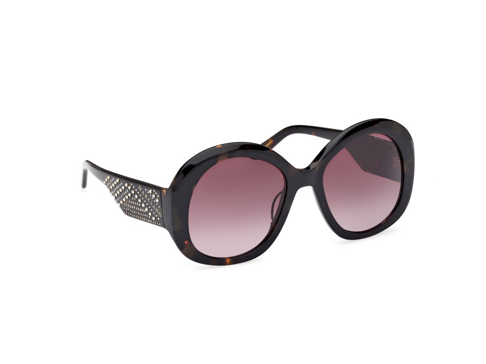 Sunglasses Guess by Marciano GM00015 (52F) color avana scura shape round lenses marrone sfumato