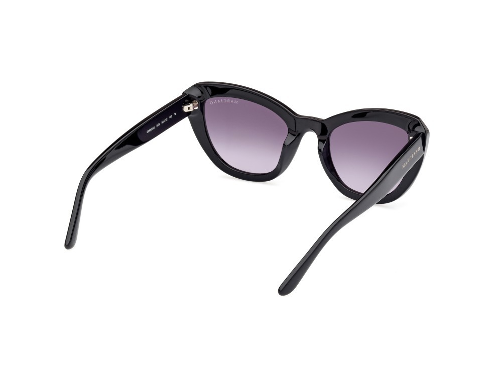 Sunglasses Guess by Marciano GM00016 (01B) color nero lucido shape cat eye lenses fumo grad.