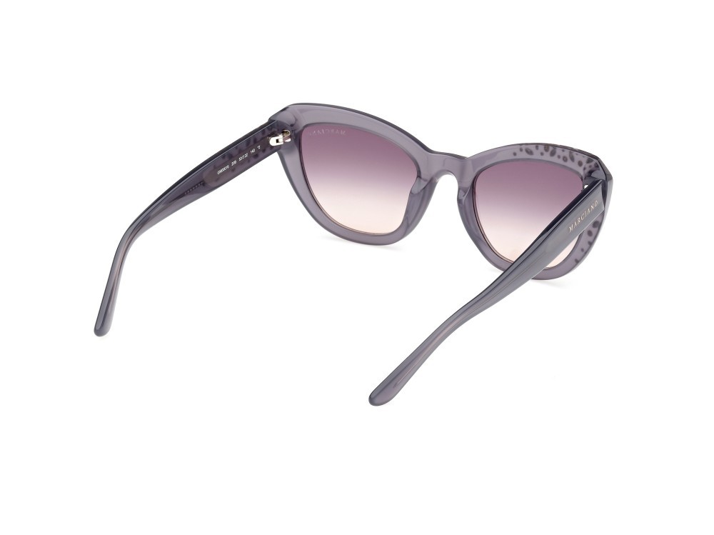 Sunglasses Guess by Marciano GM00016 (20B) color grigio lucido shape cat eye lenses fumo grad.
