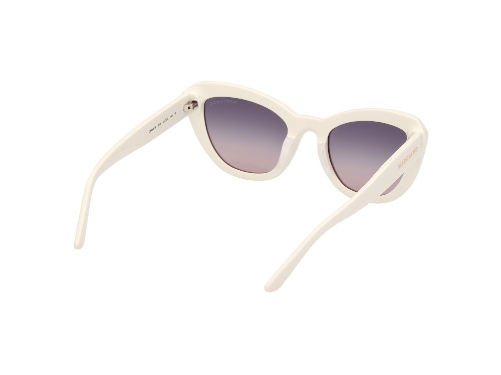 Sunglasses Guess by Marciano GM00016 (21B) color avorio lucido shape cat eye lenses fumo grad.