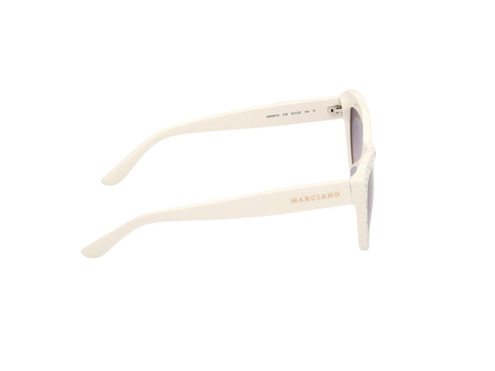 Sunglasses Guess by Marciano GM00016 (21B) color avorio lucido shape cat eye lenses fumo grad.