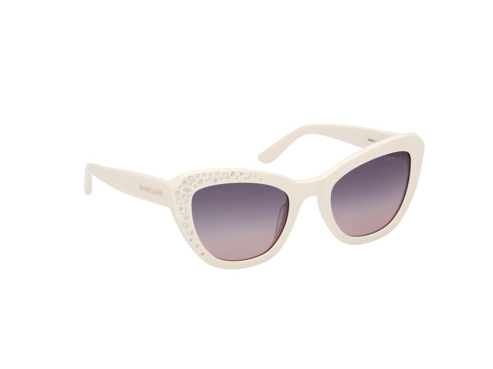 Sunglasses Guess by Marciano GM00016 (21B) color avorio lucido shape cat eye lenses fumo grad.