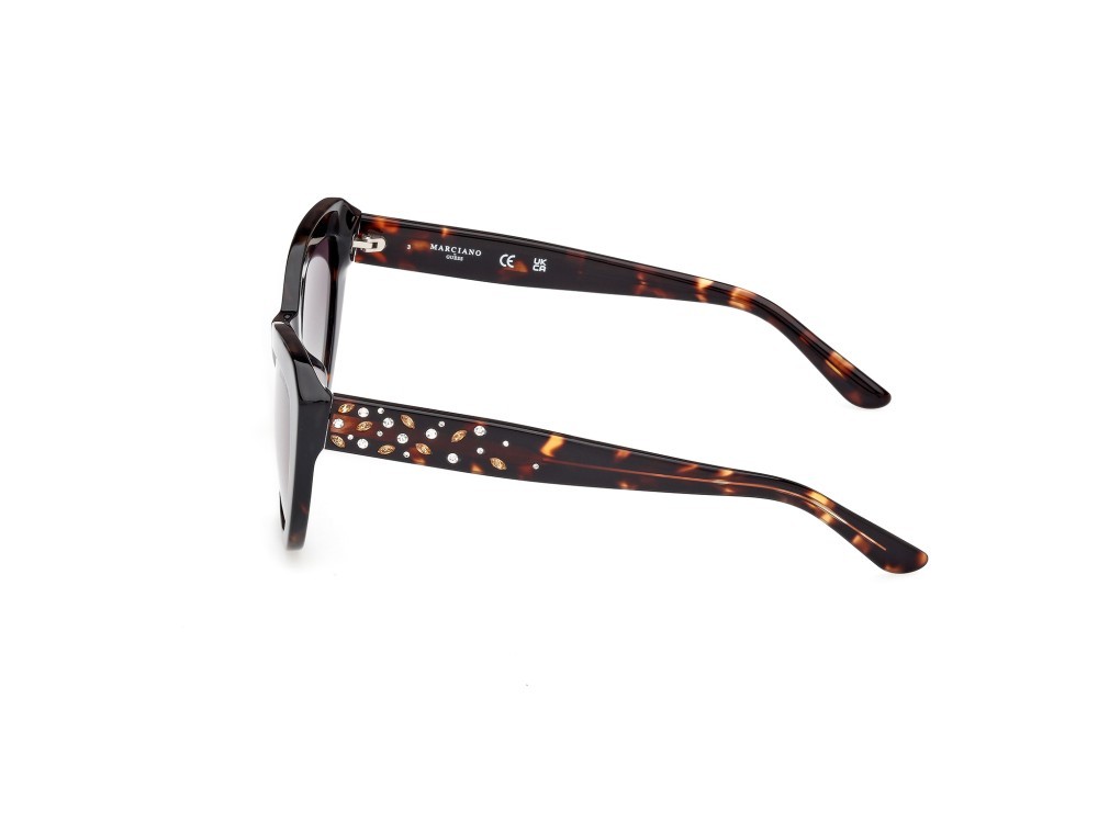 Sunglasses Guess by Marciano GM00016 (52P) color avana scura shape cat eye lenses verde sfumato