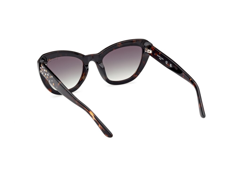 Sunglasses Guess by Marciano GM00016 (52P) color avana scura shape cat eye lenses verde sfumato