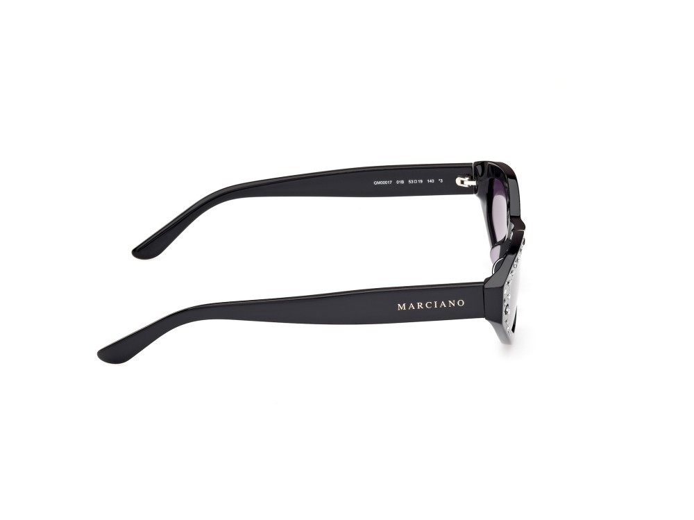 Sunglasses Guess by Marciano GM00017 (01B) color nero lucido shape geometric lenses fumo grad.